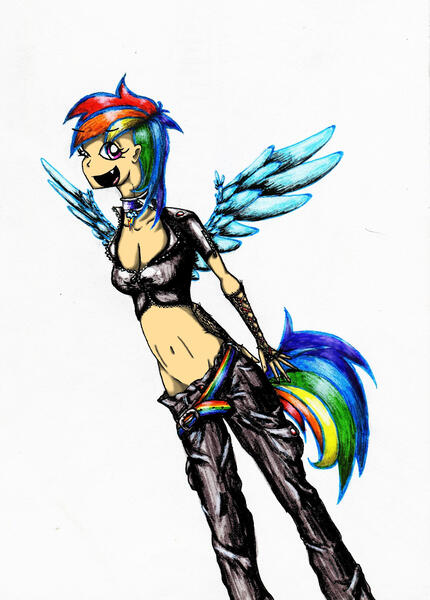 2361657 Safe Artistkaitlyn23 Derpibooru Import Rainbow Dash Human Female Humanized 1426