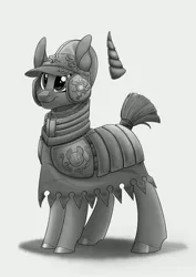 Size: 2480x3508 | Tagged: safe, artist:itstaylor-made, derpibooru import, oc, unofficial characters only, pony, armor, dark souls, image, monochrome, png, solo
