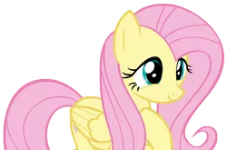 Size: 8400x5544 | Tagged: safe, artist:andoanimalia, derpibooru import, fluttershy, pegasus, pony, teacher of the month (episode), spoiler:interseason shorts, cute, female, image, mare, png, shyabetes, simple background, smiling, solo, transparent background, vector