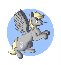 Size: 3000x3200 | Tagged: safe, artist:applejackofalltrades, derpibooru import, derpy hooves, pegasus, pony, derpy day, derpy day 2021, flying, image, png, solo, tongue out