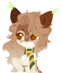 Size: 3000x3502 | Tagged: safe, artist:belka-sempai, derpibooru import, oc, unofficial characters only, pony, :3, chest fluff, clothes, commission, ear tufts, facial markings, freckles, image, looking to side, markings, pale belly, png, scarf, simple background, solo, transparent background, unshorn fetlocks, uwu