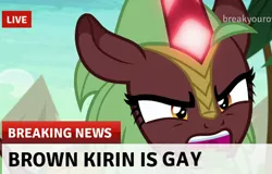 Size: 541x346 | Tagged: safe, derpibooru import, edit, edited screencap, screencap, cinder glow, summer flare, kirin, break your own news, female, gay, glowing horn, horn, image, imminent nirik, implied lesbian, jpeg, male