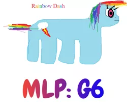 Size: 633x558 | Tagged: artist needed, source needed, safe, derpibooru import, rainbow dash, pegasus, 1000 hours in ms paint, g6, image, png, simple background, solo, white background