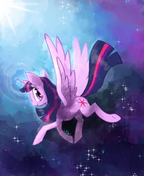 Size: 900x1100 | Tagged: safe, artist:combothebeehen, derpibooru import, twilight sparkle, twilight sparkle (alicorn), alicorn, pony, female, image, mare, png, profile, solo, spread wings, wings