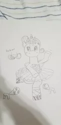 Size: 490x1008 | Tagged: safe, artist:speeder152, derpibooru import, rarity, unicorn, alternate hairstyle, arabesque, ballerina, ballet, ballet bun, ballet slippers, bipedal, bow, clothes, cutie mark, gem, gemstones, image, jewelry, jpeg, on one leg, one arm raised, pose, raririna, ribbon, sketch, tiara, tights, tutu, two cutie marks