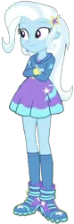 Size: 436x1308 | Tagged: safe, artist:rupahrusyaidi, derpibooru import, edit, edited screencap, screencap, trixie, equestria girls, background removed, image, png, simple background, solo, transparent background