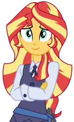 Size: 1024x1687 | Tagged: safe, artist:emeraldblast63, artist:namygaga, derpibooru import, sunset shimmer, equestria girls, clothes, clothes swap, cosplay, costume, crossover, halloween, holiday, image, little witch academia, png, simple background, solo, transparent background