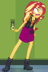 Size: 490x724 | Tagged: safe, derpibooru import, screencap, sunset shimmer, equestria girls, equestria girls series, forgotten friendship, angry, cropped, geode of empathy, image, magical geodes, png, solo