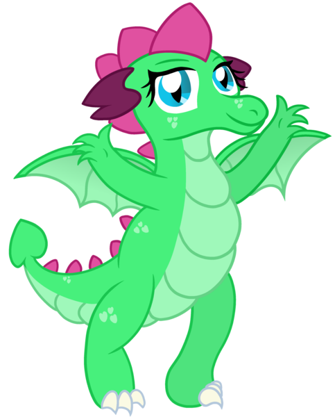 Size: 2416x3000 | Tagged: safe, artist:sweetielover, derpibooru import, oc, oc:goldigony, unofficial characters only, dragon, derpibooru community collaboration, 2021 community collab, female, happy, image, png, simple background, solo, standing, transparent background