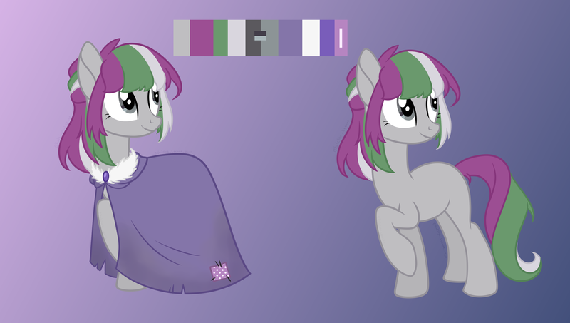 Size: 3000x1700 | Tagged: safe, artist:katelynleeann42, derpibooru import, oc, oc:concordia, earth pony, pony, cloak, clothes, female, image, mare, png, reference sheet, solo