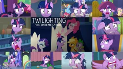 Size: 1280x719 | Tagged: safe, derpibooru import, edit, edited screencap, editor:quoterific, screencap, applejack, fluttershy, pinkie pie, rainbow dash, rarity, spike, twilight sparkle, twilight sparkle (alicorn), alicorn, dragon, pony, unicorn, a health of information, a royal problem, a trivial pursuit, celestial advice, every little thing she does, lesson zero, no second prances, party pooped, the beginning of the end, the saddle row review, ballerina, clothes, cutie map, derp, female, floppy ears, image, male, mare, messy mane, png, tutu, twilarina, twilight snapple, twilighting, unicorn twilight, winged spike