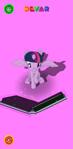 Size: 640x1301 | Tagged: safe, derpibooru import, twilight sparkle, twilight sparkle (alicorn), alicorn, pony, 3d, augmented reality, book, image, jpeg, library, twilight's castle, twilight's castle library