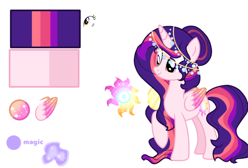 Size: 1835x1244 | Tagged: safe, artist:firegalaxysparkle, derpibooru import, oc, oc:neutron star, alicorn, pony, female, image, magical lesbian spawn, mare, offspring, parent:princess celestia, parent:twilight sparkle, parents:twilestia, png, reference sheet, simple background, solo, transparent background