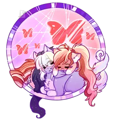 Size: 3116x3345 | Tagged: safe, artist:1fresita, derpibooru import, oc, unofficial characters only, butterfly, insect, pegasus, pony, dreamcatcher, female, image, mare, png, simple background, transparent background