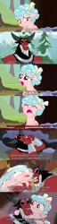 Size: 1000x3935 | Tagged: safe, derpibooru import, edit, edited screencap, screencap, cozy glow, lord tirek, centaur, pegasus, pony, frenemies (episode), marks for effort, angry, annoyed, antagonist, bawling, caption, chest plate, comic, cozybetes, crying, curly mane, cute, female, filly, funny, horns, image, image macro, male, nose piercing, nose ring, piercing, png, screencap comic, text, wristband