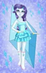 Size: 1600x2560 | Tagged: safe, artist:roanalcorano, derpibooru import, rarity, equestria girls, equestria girls (movie), breasts, cleavage, cutie mark background, fall formal outfits, female, image, jpeg, solo