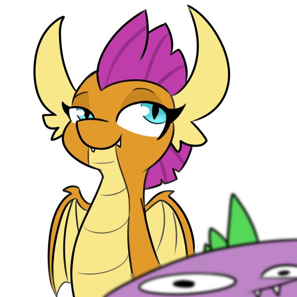 2364612 Safe Artist Tjpones Derpibooru Import Smolder Spike Dragon Dragoness Duo