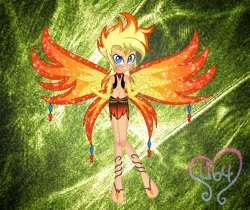 Size: 5209x4367 | Tagged: safe, artist:kova360, artist:lumi-infinite64, artist:prismagalaxy514, derpibooru import, fairy, human, equestria girls, accessories, barefoot, barely eqg related, base used, cartoon network, clothes, crossover, enchantix, equestria girls style, equestria girls-ified, fairy wings, fairyized, feet, gem, gloves, headpiece, image, johnny test, long gloves, long hair, png, solo, sparkly wings, wings, winx, winx club, winxified