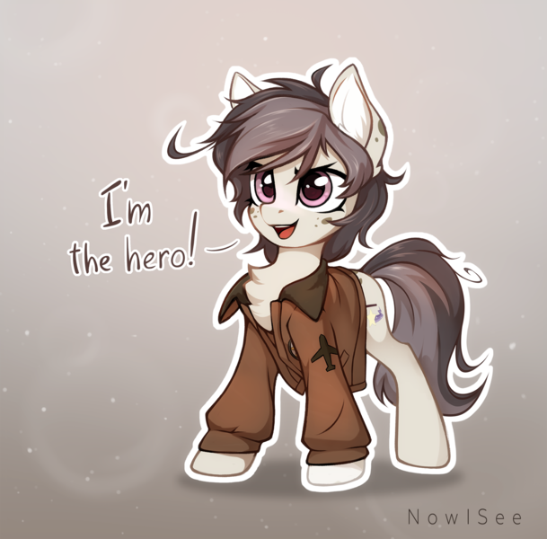 Size: 1800x1772 | Tagged: safe, artist:inowiseei, derpibooru import, oc, oc:polka dot, unofficial characters only, earth pony, pony, clothes, female, image, jacket, mare, png, solo