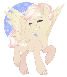 Size: 2000x2300 | Tagged: safe, artist:sadelinav, derpibooru import, oc, oc:cornetto, unofficial characters only, pegasus, pony, chibi, commission, cute, happy, image, male, png, simple background, smiling, solo, transparent background, wings, ych result