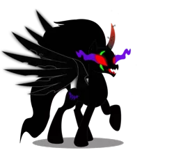 Size: 947x843 | Tagged: safe, artist:dragonchaser123, artist:venjix5, derpibooru import, king sombra, pony of shadows, tempest shadow, alicorn, pony, unicorn, alicornified, armor, blank eyes, colored horn, corrupted, curved horn, disembodied horn, eye scar, female, glowing scar, her body has been possessed by sombra, horn, image, mare, oh no, png, possessed, pretty pretty tempest, race swap, red eyes, scar, simple background, solo, sombra eyes, sombra's horn, spread wings, tempest gets her horn back, tempest gets her wings, tempest gets her wings back, tempest gets wings, tempest with sombra's horn, tempesticorn, transparent background, well shit, wings, xk-class end-of-the-world scenario