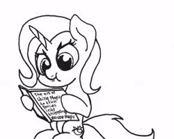 Size: 540x432 | Tagged: safe, artist:ewoudcponies, derpibooru import, trixie, pony, unicorn, book, department of redundancy department, horn, image, jpeg, reading, traditional art