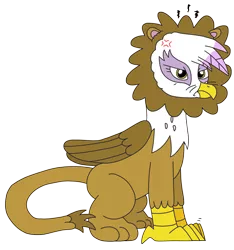 Size: 2287x2448 | Tagged: safe, artist:supahdonarudo, derpibooru import, gilda, big cat, gryphon, lion, angry, clothes, costume, cross-popping veins, cute, gildadorable, gilda is not amused, halloween, halloween costume, headpiece, holiday, image, mane, png, simple background, transparent background, unamused, whiskers