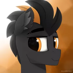 Size: 3000x3000 | Tagged: safe, artist:alexbefest, derpibooru import, oc, unofficial characters only, pegasus, pony, bust, gift art, image, male, png, portrait, solo, stallion