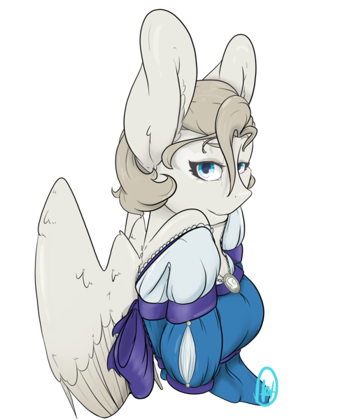 Size: 2265x2648 | Tagged: safe, artist:daniefox, derpibooru import, oc, oc:dove, anthro, pegasus, clothes, dress, female, image, png, simple background, solo, transparent background