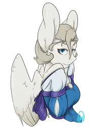 Size: 2265x2648 | Tagged: safe, artist:daniefox, derpibooru import, oc, oc:dove, anthro, pegasus, clothes, dress, female, image, png, simple background, solo, transparent background