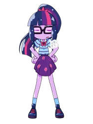 Size: 1668x2224 | Tagged: safe, artist:batipin, derpibooru import, sci-twi, twilight sparkle, equestria girls, disappointed, hand on hip, image, looking at you, png, simple background, solo, sumashi gao, transparent background