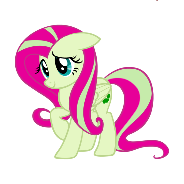 Size: 1024x1024 | Tagged: safe, artist:ninjaponyshark, artist:redink853, derpibooru import, fluttershy, image, monster high, png, recolor, simple background, solo, transparent background, venus mcflytrap