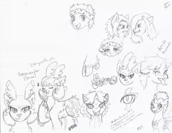 Size: 1280x990 | Tagged: safe, artist:jolliapplegirl, derpibooru import, oc, oc:daydreamer, oc:honey brie, oc:kersennaglow, oc:nova c. flare, deer, earth pony, hybrid, pegasus, pony, reindeer, female, image, interspecies offspring, jpeg, magical gay spawn, magical lesbian spawn, mare, offspring, parent:quibble pants, parent:quibblepants, parent:rainbow dash, parent:spike, parent:tempest shadow, parent:thorax, parent:twilight sparkle, parents:quibbledash, parents:tempestlight, parents:thoraxspike, traditional art