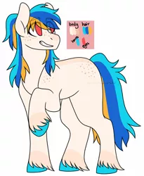 Size: 1280x1560 | Tagged: safe, artist:rainbowquasar, derpibooru import, earth pony, pony, female, freckles, image, jpeg, mare, offspring, parent:big macintosh, parent:vinyl scratch, parents:vinylmac, shoulder freckles, simple background, solo, unshorn fetlocks, white background