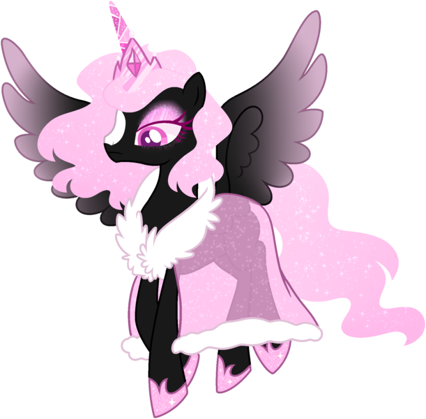 Size: 1900x1867 | Tagged: safe, artist:kurosawakuro, derpibooru import, oc, alicorn, pony, female, image, mare, offspring, parent:king sombra, parent:twilight sparkle, parents:twibra, png, simple background, solo, transparent background