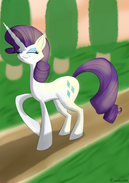 Size: 756x1075 | Tagged: safe, artist:lisandro256, derpibooru import, rarity, pony, unicorn, cutie mark, female, horn, image, png, solo