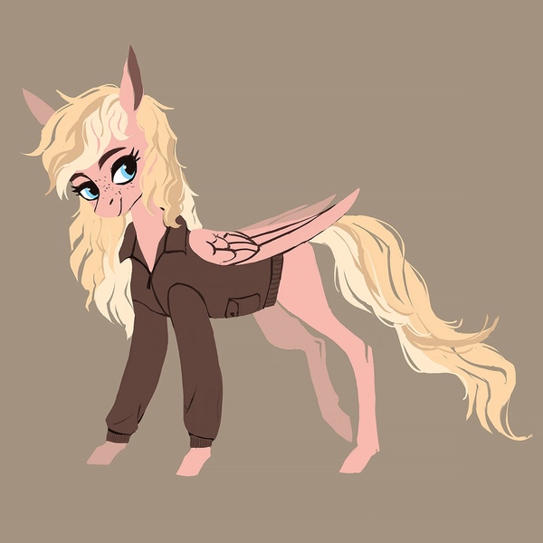 Size: 1080x1080 | Tagged: safe, artist:weird--fish, derpibooru import, oc, oc:caramel pop, unofficial characters only, pegasus, pony, clothes, coat, image, jpeg, solo