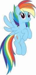 Size: 7979x16231 | Tagged: safe, artist:alandssparkle, derpibooru import, rainbow dash, pegasus, pony, alternate hairstyle, cute, dashabetes, female, flying, g4.5 to g4, image, looking at you, mare, png, simple background, solo, transparent background, vector