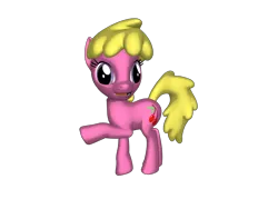 Size: 1200x900 | Tagged: safe, artist:nintenblock64, derpibooru import, cherry berry, earth pony, pony, pony creator, 3d, 3d pony creator, cherry, cutie mark, female, food, hoof pointing, image, mare, open mouth, png, ponylumen, pose, simple background, transparent background
