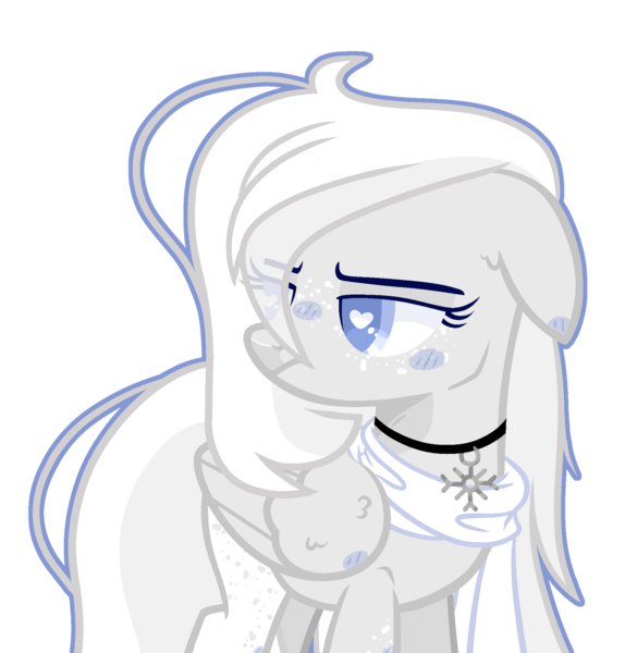 Size: 1280x1337 | Tagged: safe, artist:ocelly, derpibooru import, oc, oc:snowflake, pegasus, pony, base used, female, floppy ears, image, mare, png, simple background, solo, transparent background