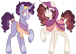 Size: 1017x720 | Tagged: safe, artist:ninjagobrony287, derpibooru import, oc, oc:harver, oc:marjahn, pony, saddle arabian, unicorn, base used, brother and sister, female, image, male, mare, offspring, parent:hoo'far, parent:saffron masala, parents:saf'far, png, siblings, simple background, stallion, transparent background