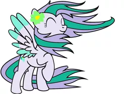 Size: 971x742 | Tagged: safe, artist:sydpeep, derpibooru import, oc, oc:lilac breeze, unofficial characters only, pegasus, pony, base used, eyes closed, happy, image, pegasus oc, png, simple background, solo, white background, wind, windswept mane, windswept tail, wings