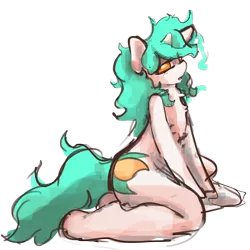 Size: 3000x3000 | Tagged: safe, artist:ruby, derpibooru import, oc, oc:asha, unofficial characters only, unicorn, horn, image, png, simple background, slutticorn, solo, transparent background