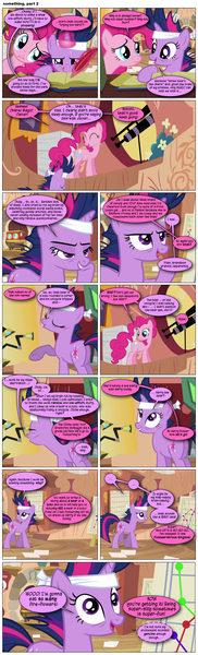 Size: 868x2862 | Tagged: safe, artist:dziadek1990, derpibooru import, edit, edited screencap, screencap, harry, pinkie pie, twilight sparkle, comic:something, it's about time, comic, conversation, dialogue, harry potter, image, mushroom kingdom, png, reference, screencap comic, slice of life, super mario bros., text