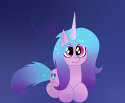 Size: 1700x1400 | Tagged: safe, artist:krymak, derpibooru import, izzy moonbow, pony, unicorn, cute, female, g5, gradient background, image, izzybetes, mare, png, solo