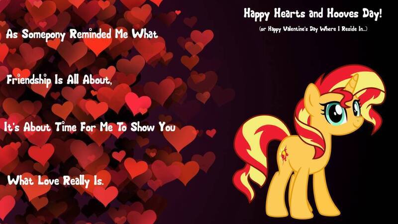 Size: 1210x681 | Tagged: safe, artist:mlpfan3991, derpibooru import, sunset shimmer, pony, unicorn, hearts and hooves day, holiday, image, jpeg, valentine's day, valentine's day card