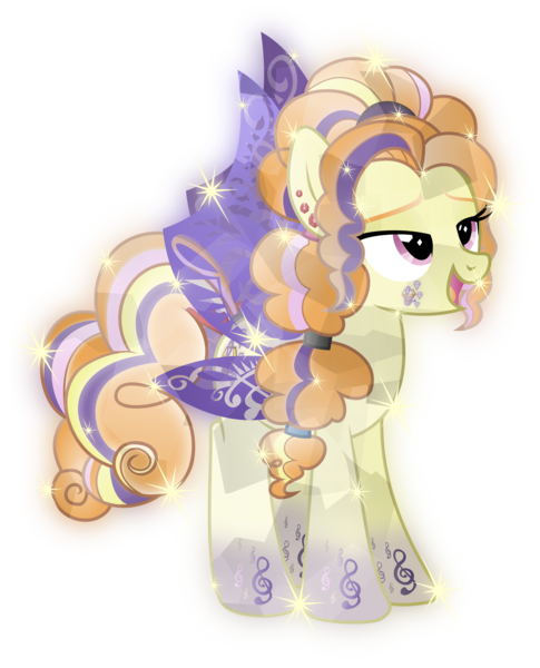 Size: 6000x7430 | Tagged: safe, artist:lincolnbrewsterfan, derpibooru import, adagio dazzle, ponified, crystal pony, earth pony, pony, alternative cutie mark placement, crystallized pony, derpibooru exclusive, disguise, disguised siren, ear piercing, earring, equestria girls ponified, facial cutie mark, female, gem, glow, gradient hooves, gradient mane, image, jewelry, mare, piercing, png, rainbow power, rainbow power-ified, simple background, siren gem, solo, transparent background