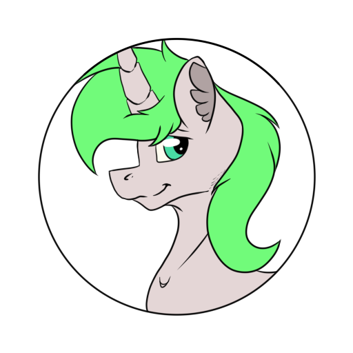 Size: 512x512 | Tagged: safe, artist:chazmazda, derpibooru import, oc, pony, bust, bust shot, commission, commissions open, flatcolours, fluffy, green eyes, green hair, image, photo, png, portrait, shiny eyes, simple background, solo, transparent, transparent background