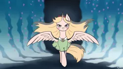 Size: 1024x576 | Tagged: safe, artist:mimicproductions, derpibooru import, ponified, alicorn, pony, alicornified, angry, disney, disney princess, image, jpeg, race swap, solo, star butterfly, star vs the forces of evil