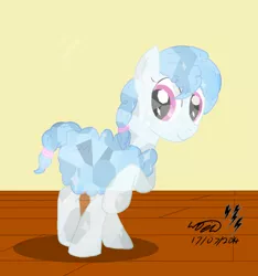 Size: 886x945 | Tagged: safe, artist:electuroo, derpibooru import, oc, oc:curly mane, crystal pony, pony, sheep, sheep pony, crystallized, image, png, solo